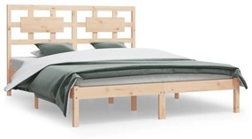 3107363 vidaXL Cadru de pat, 160x200 cm, lemn masiv de pin