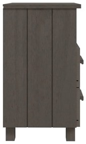 Noptiera, gri deschis, 40x35x62 cm, lemn masiv de pin 1, Gri deschis