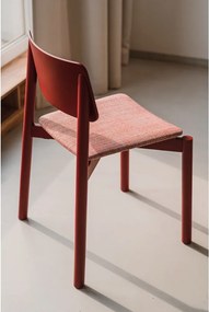 Scaun de dining roșu stivuibil Wem – noo.ma