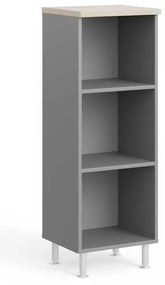 Dulap mediu Manager LUX 45 x 43 x 129,2 cm, salcâm deschis / gri