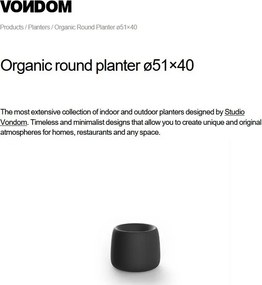 Ghiveci plante design decorativ exterior/interior Organic round 51x40cm