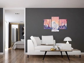 Tablou - Unicorn în pădurea fermecată (90x60 cm)