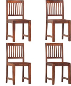 vidaXL Scaune de bucătărie, 4 buc., lemn masiv de mango