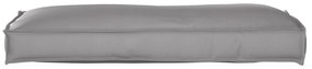 vidaXL Pernă pentru spătar din paleți cu pernă Gri 120 x 40 x 12 cm