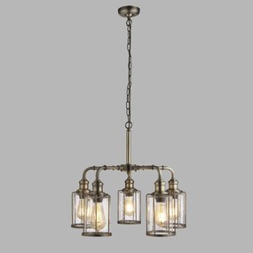 Lustra rustica design traditional Pipes 5L 1265-5AB SRT