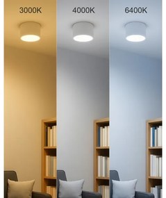 Spot LED 10W/230V, 3000/4000/6400K, Ø 12 cm, alb