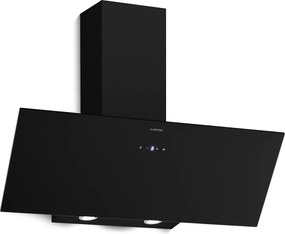 Klarstein Hota înclinată Laurel | mod de evacuare și recirculare a aerului | sticlă de siguranță | 417 m³/h | 90 cm