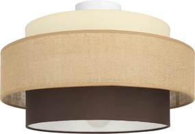 Brilagi - Plafonieră RESNA, 1x E27, 60 W, 230 V, Ø 40 cm, bej/negru