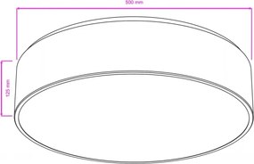 Brilagi - Plafonieră de baie POOL 4xE27/15W/230V Ø 50 cm IP54 bej