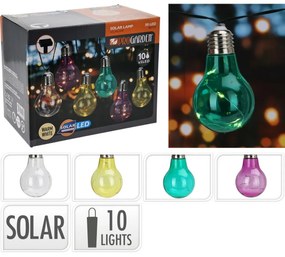 ProGarden Lanț solar becuri colorate, 2 m , 10 x 5LED