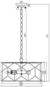 Pendul design clasic MESSINA MYH223PL-03G