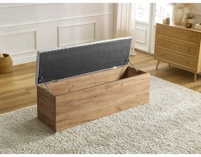 Bancă gri deschis/în culoare naturală Kumo – Bobochic Paris