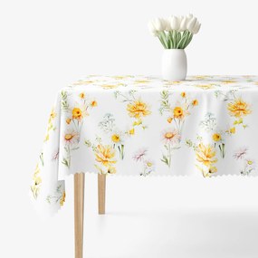 Goldea față de masă teflonată - flori de grădină 120 x 120 cm