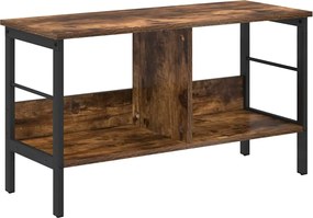 vidaXL Raft pentru cărți Stejar fumuriu 82 x 32 x 47 cm Lemn compozit