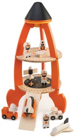 Racheta cu astronauti - Cosmic rocket - 11 piese - Tender Leaf Toys
