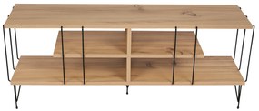 Comoda TV Eze, Crem - Alb - Maro - Gri, 120 x 45 x 30 cm