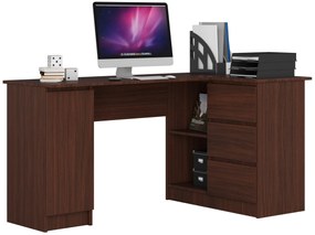 Masă PC de colț Bevin (wenge) (D). 1068960