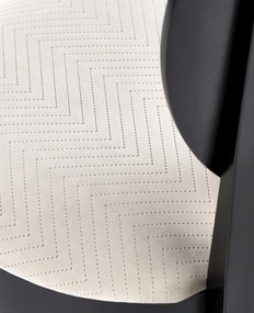 Scaun Velo tapitat bej/negru - H96