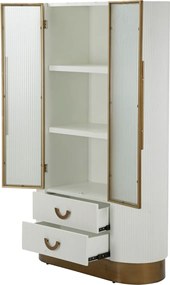 Bufet / Vitrina Tolosa Display, Mauro Ferretti, 85x40x160 cm, MDF/fier, multicolor