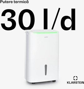 Klarstein DryFy Pro Connect Smart, Dezumidificator de aer, WiFi, Compresie, 30l/d, 50-60m², Alb