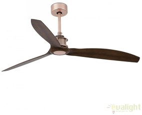 Ventilator cu telecomanda JUST cupru/ nuc 33399