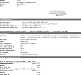 Canapea design LUX Burbury Lounge 114011 HZ