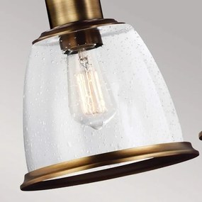 Lustră pe tijă HOBSON Feiss FE-HOBSON-3P-AB, 3xE27/60W/230V, bronz