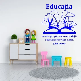 Sticker perete Educatia este viata