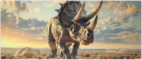 Tablou - Triceratops (120x50 cm)