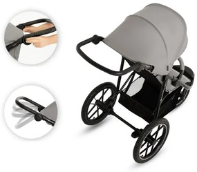 KINDERKRAFT - Cărucior sport HELSI2 gri