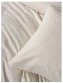 Lenjerie de pat bej din bumbac ranforcé pentru pat de o persoană 140x200 cm Checkered – Mila Home Luxury