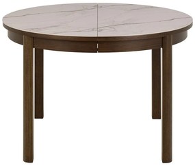 Masă de dining rotundă extensibilă cu blat ceramic ø 120 cm Southampton – Actona