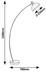 Rabalux 5592 - Lampadar OTTO 1xE27/40W/230V