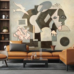 Fototapet - Pictură în ulei, cubism (147x102 cm)