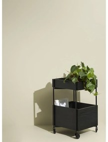 Cărucior din lemn de frasin pe roți 42x37 cm Fresh - Hübsch