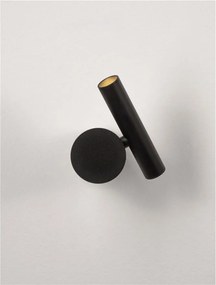 Aplica cu Spot LED directionabil stil minimalist CICLO negru, NVL-9540283