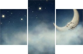 Tablou - Luna cu stele (90x60 cm)