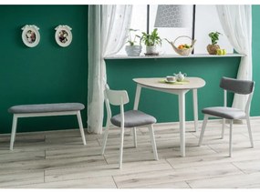 Scaun din lemn Culoare Gri / Stejar, KARL