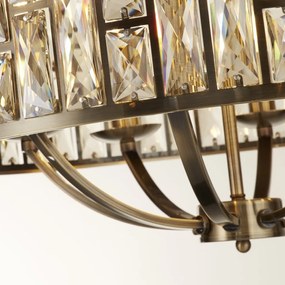 Lustra eleganta design modern Bijou 8Lt alama antic/ champagne