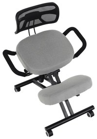 Fotoliu de birou ergonomic Rusu (gri maro). 1016070