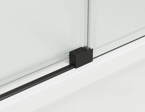 Usa culisanta de dus in nisa, 1300 mm, negru mat, doua elemente, Ronal Oriana Negru mat, 1300 mm