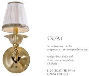 Aplica de perete LUX realizata manual Lucilla