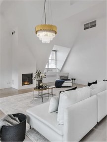 Lustra suspendata design elegant MAGNOLIA aurie