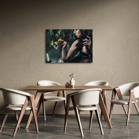 Tablou - Femeia grațioasă cu fluture (70x50 cm)