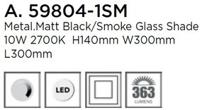 Plafoniera LED, Lustra aplicata design nordic Frisbee 59804-1SM SRT