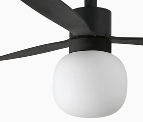 Lustra cu Ventilator si telecomanda AMELIA L BALL LED negru