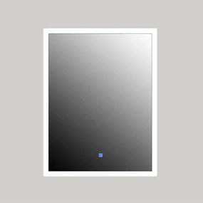 Oglinda baie Anna, dreptunghiulara, 60x80 cm, iluminare LED, buton touch