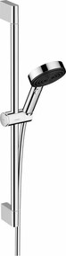 Set de dus cu bara Hansgrohe Pulsify Select 105 Relaxation 65 cm crom 3 functii