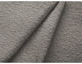 Colțar gri deschis extensibil, cu spațiu de depozitare cu tapițerie din țesătură bouclé (cu colț pe partea dreaptă, cu șezlong) Kyoto – Cosmopolitan Design