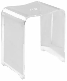 RIDDER A211100 Taburet de baie trendy 40 x 48 x27,5 cm, transparent